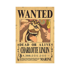 Piece One - Affiches "WANTED" - Style Rétro Kraft - Tout les personnages