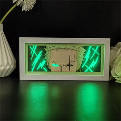 Piece One - Boite Lumineuse LED - Tout les personnages principale (Multicolore avec Télécommande)