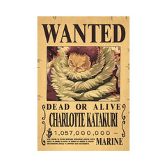 Piece One - Affiches "WANTED" - Style Rétro Kraft - Tout les personnages