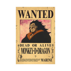 Piece One - Affiches "WANTED" - Style Rétro Kraft - Tout les personnages