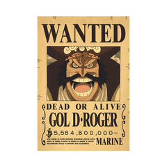 Piece One - Affiches "WANTED" - Style Rétro Kraft - Tout les personnages