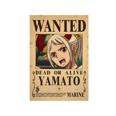 Piece One - Affiches "WANTED" - Style Rétro Kraft - Tout les personnages