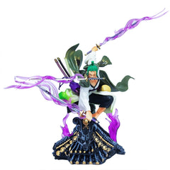 Piece One - Roronoa Zoro en pleine action – Three Sword Style (Santoryu)