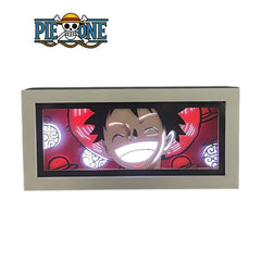 Piece One - Boite Lumineuse LED - Tout les personnages principale (Multicolore avec Télécommande)