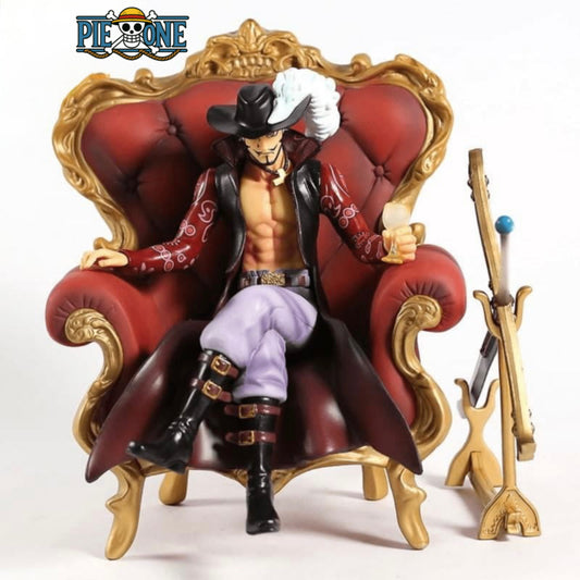 Piece One – Dracule Mihawk assis sur trône